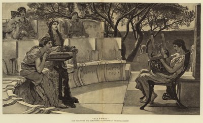 Sappho af Lawrence Alma Tadema